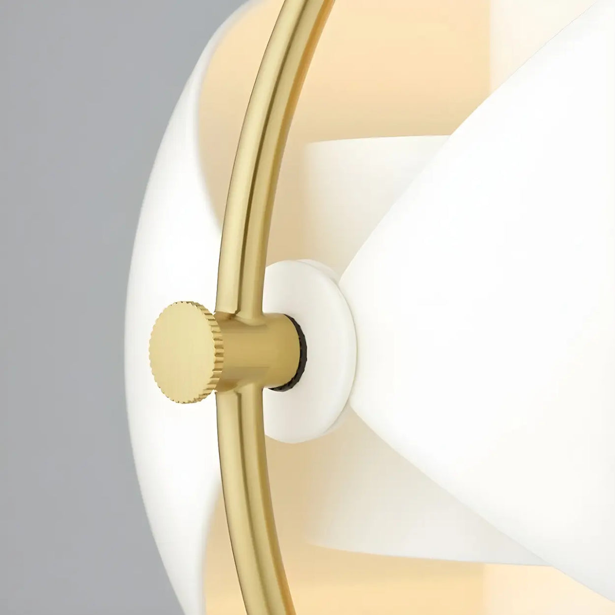 Stylish Gold Finish Spherical Metal LED Floor Lamp Image - 6