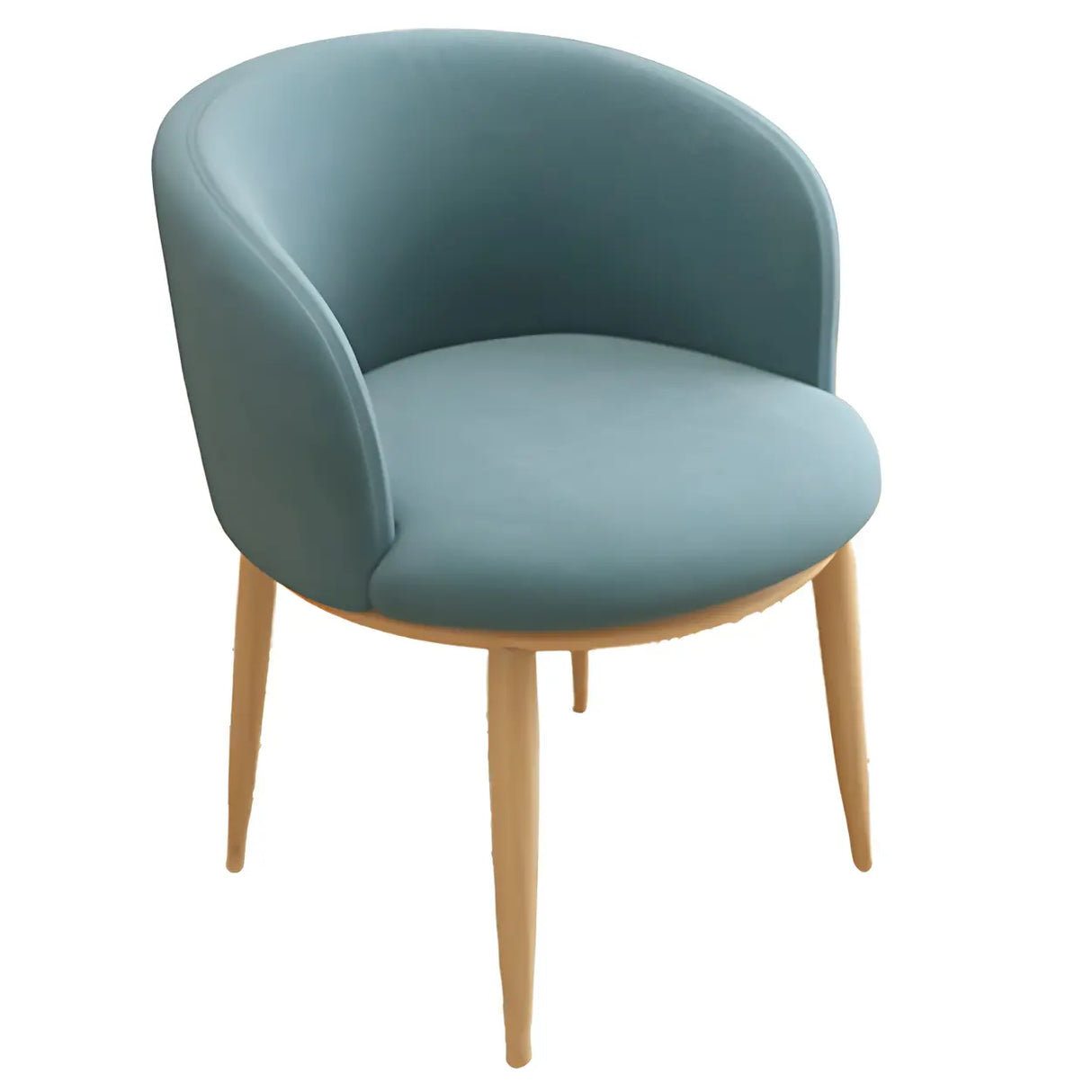 Stylish Faux Leather Home Green Compact Seat Task Chair Image - 12