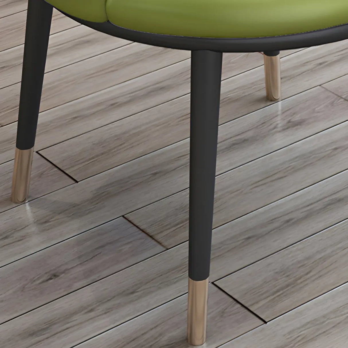 Stylish Faux Leather Home Green Compact Seat Task Chair Image - 17