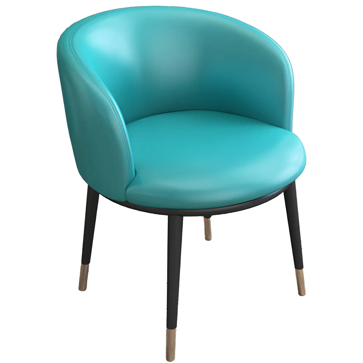 Stylish Faux Leather Home Green Compact Seat Task Chair Image - 36