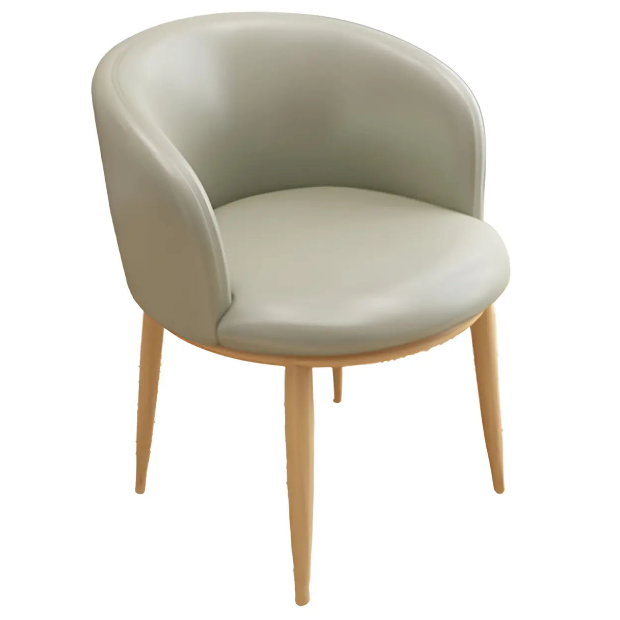 Stylish Faux Leather Home Green Compact Seat Task Chair Image - 38