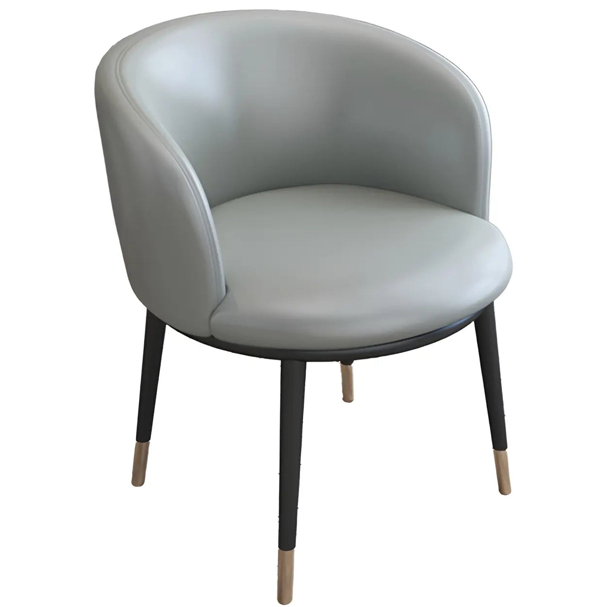 Stylish Faux Leather Home Green Compact Seat Task Chair Image - 4