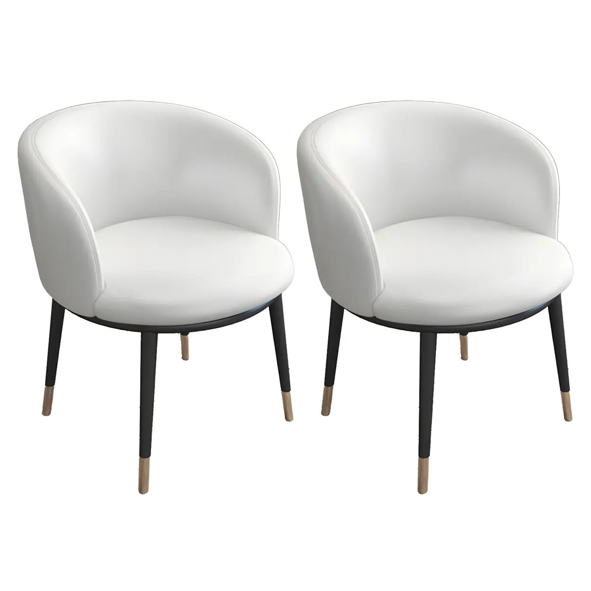 Stylish Faux Leather Home Green Compact Seat Task Chair Image - 46