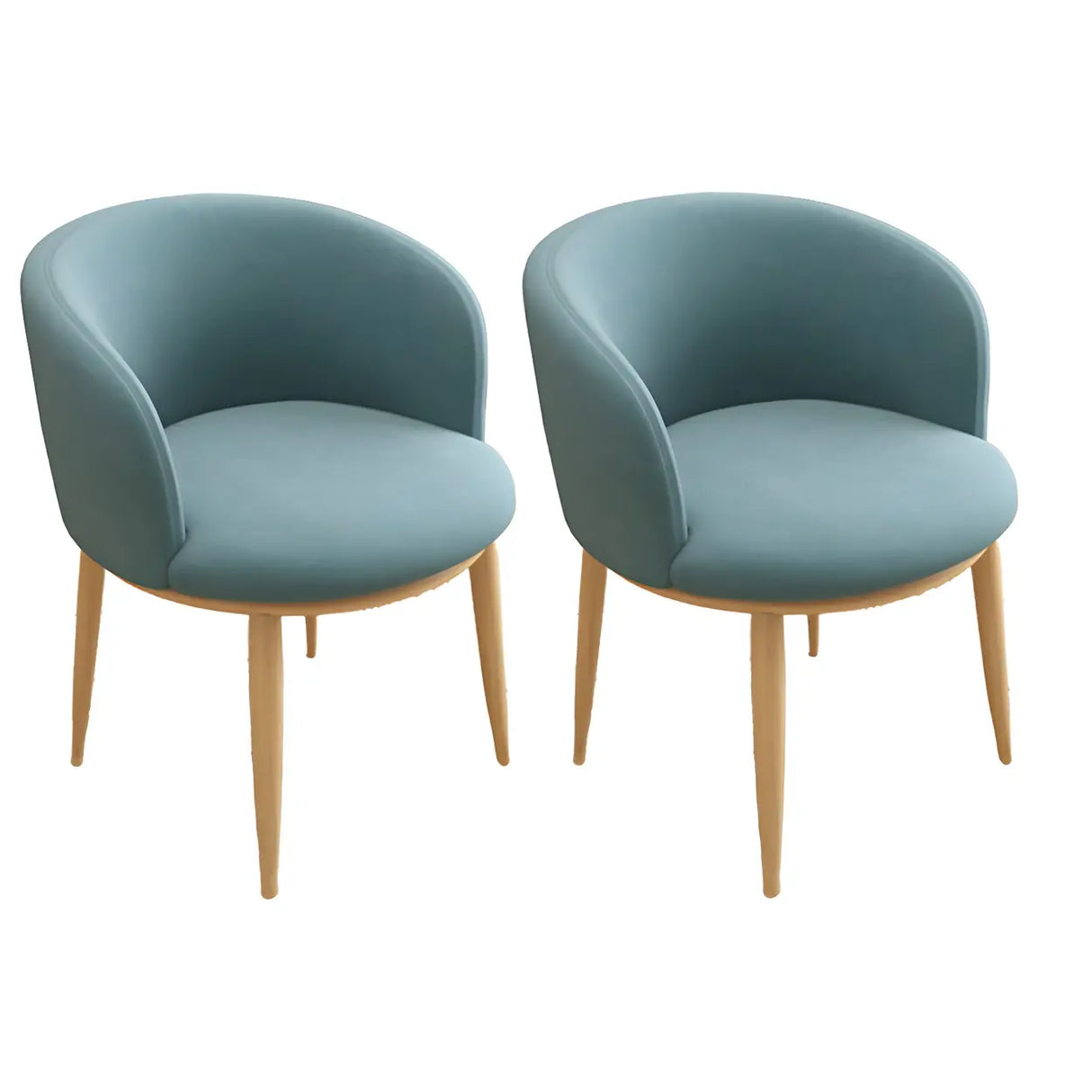 Stylish Faux Leather Home Green Compact Seat Task Chair Image - 49