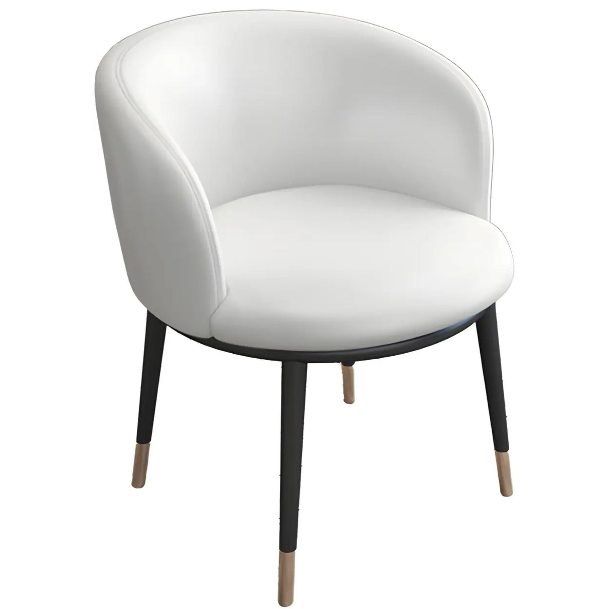 Stylish Faux Leather Home Green Compact Seat Task Chair Image - 5