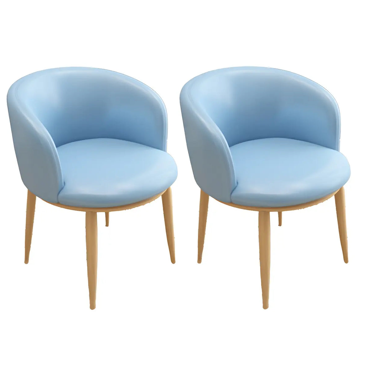 Stylish Faux Leather Home Green Compact Seat Task Chair Image - 50