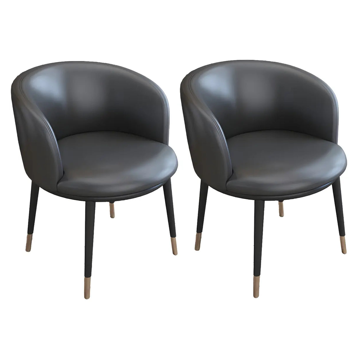 Stylish Faux Leather Home Green Compact Seat Task Chair Image - 56