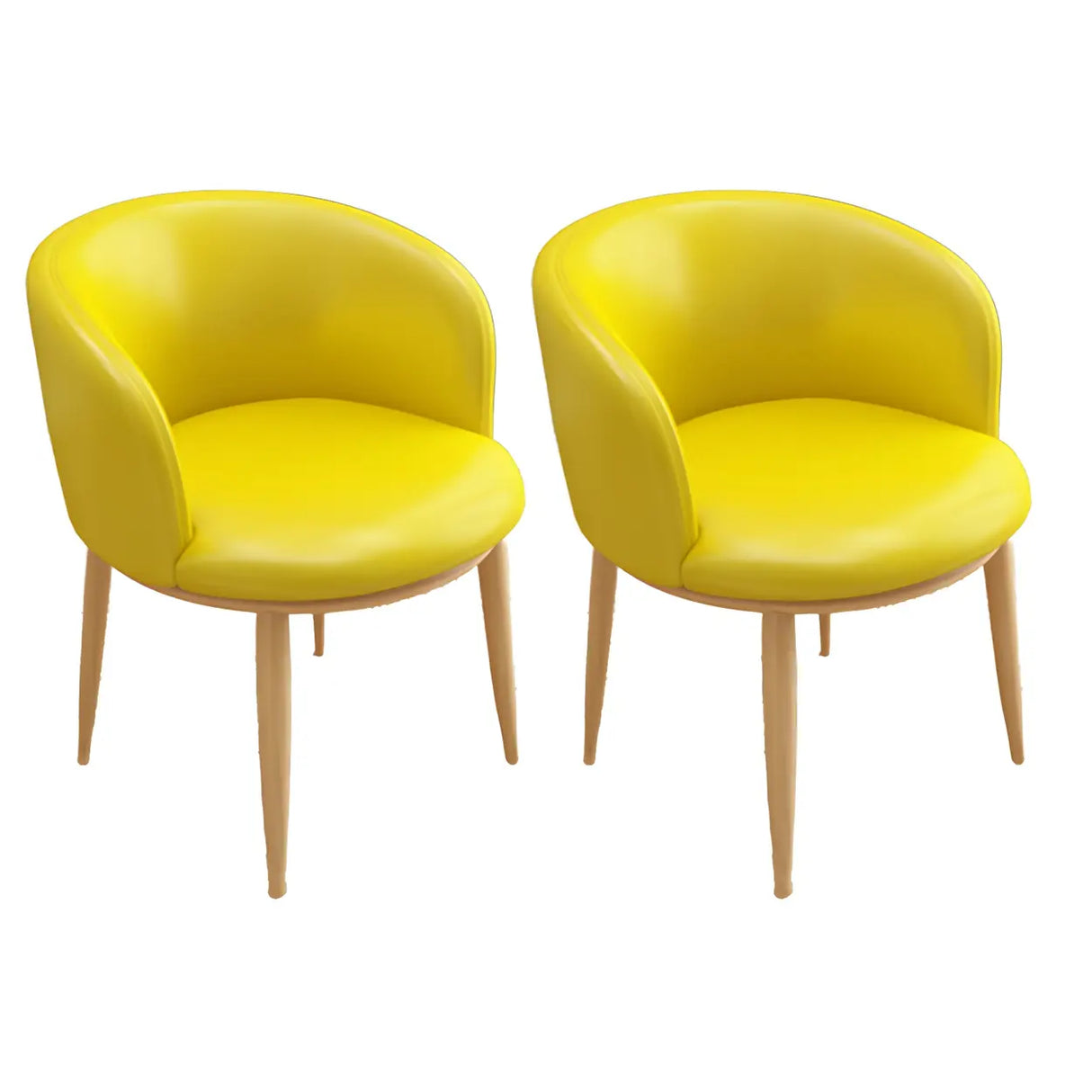 Stylish Faux Leather Home Green Compact Seat Task Chair Image - 61