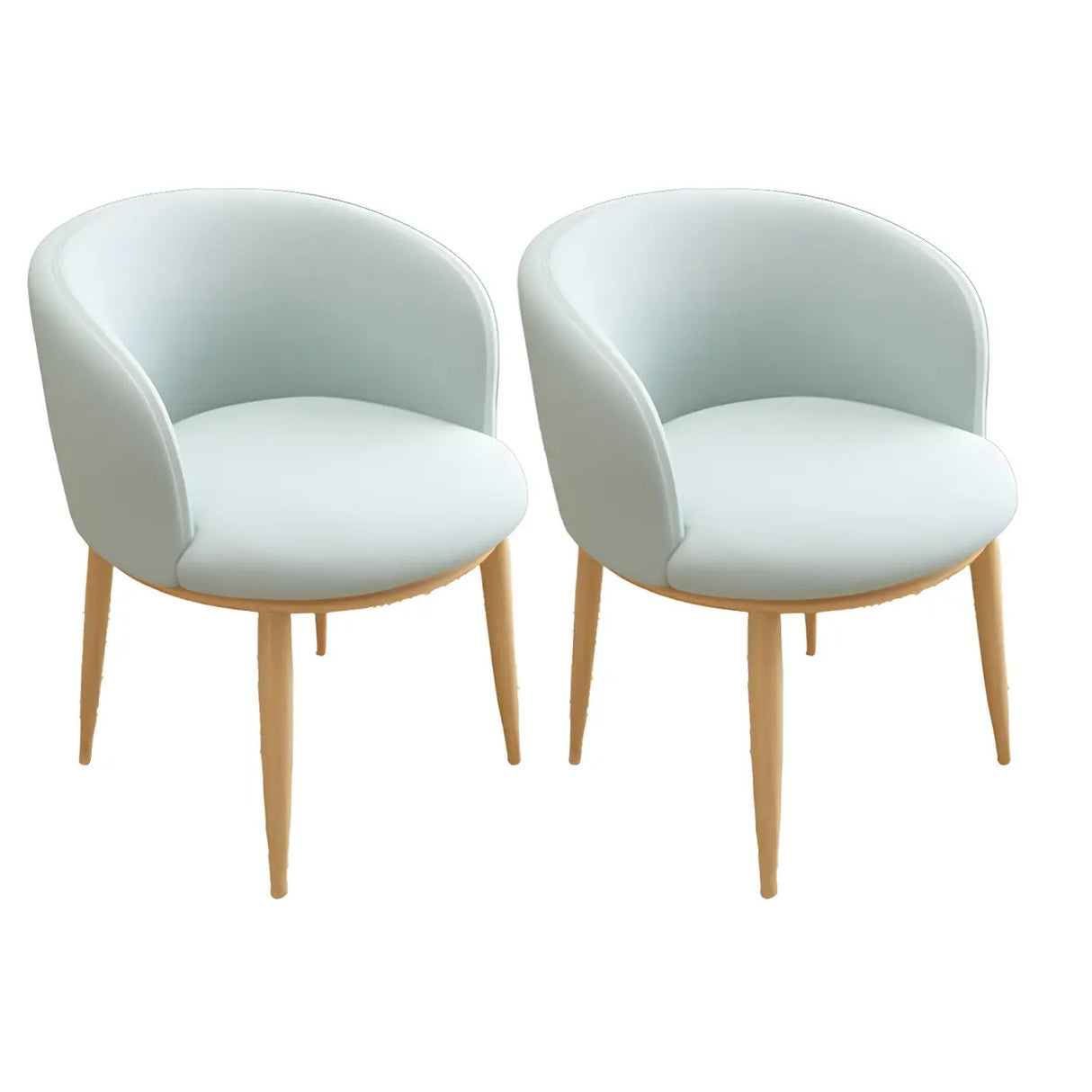 Stylish Faux Leather Home Green Compact Seat Task Chair Image - 67