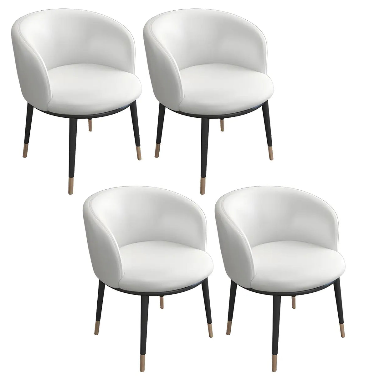 Stylish Faux Leather Home Green Compact Seat Task Chair Image - 74