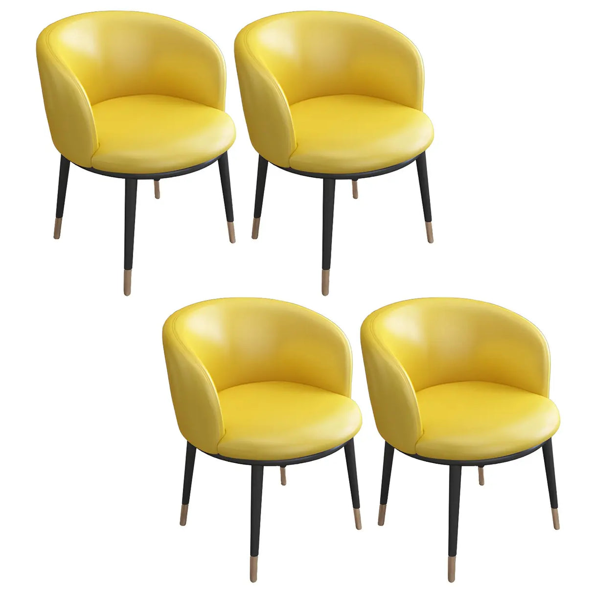 Stylish Faux Leather Home Green Compact Seat Task Chair Image - 75