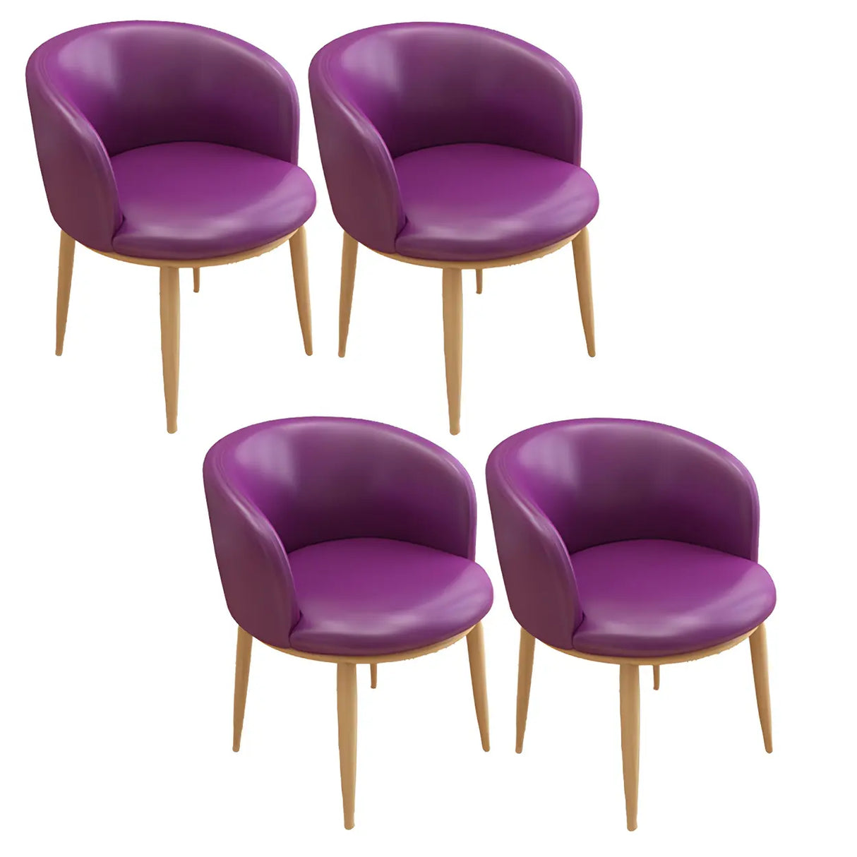 Stylish Faux Leather Home Green Compact Seat Task Chair Image - 81