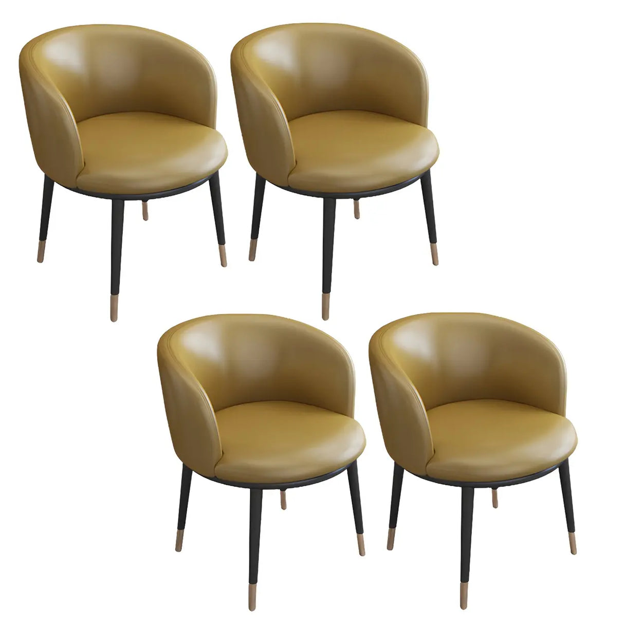 Stylish Faux Leather Home Green Compact Seat Task Chair Image - 82