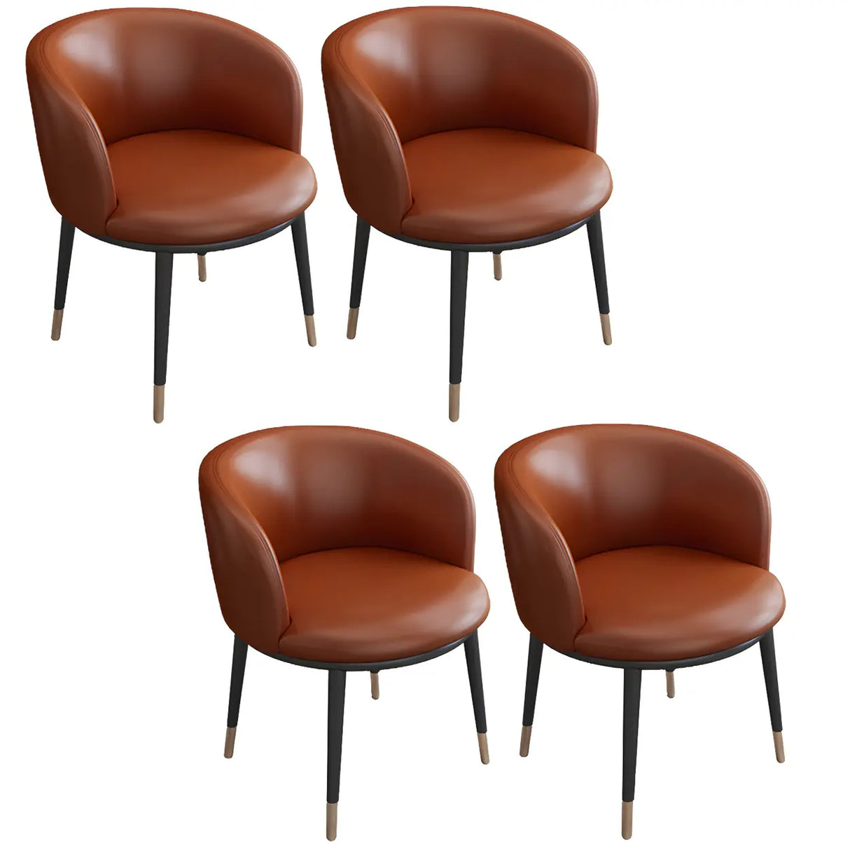 Stylish Faux Leather Home Green Compact Seat Task Chair Image - 83