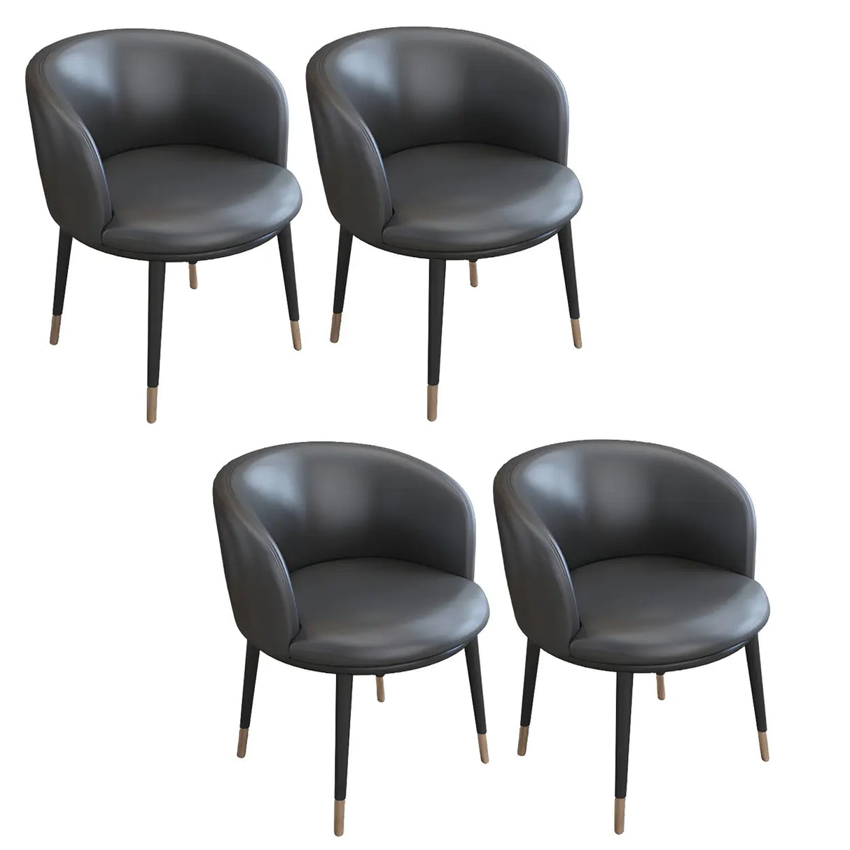 Stylish Faux Leather Home Green Compact Seat Task Chair Image - 84