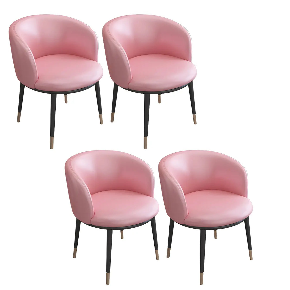 Stylish Faux Leather Home Green Compact Seat Task Chair Image - 85