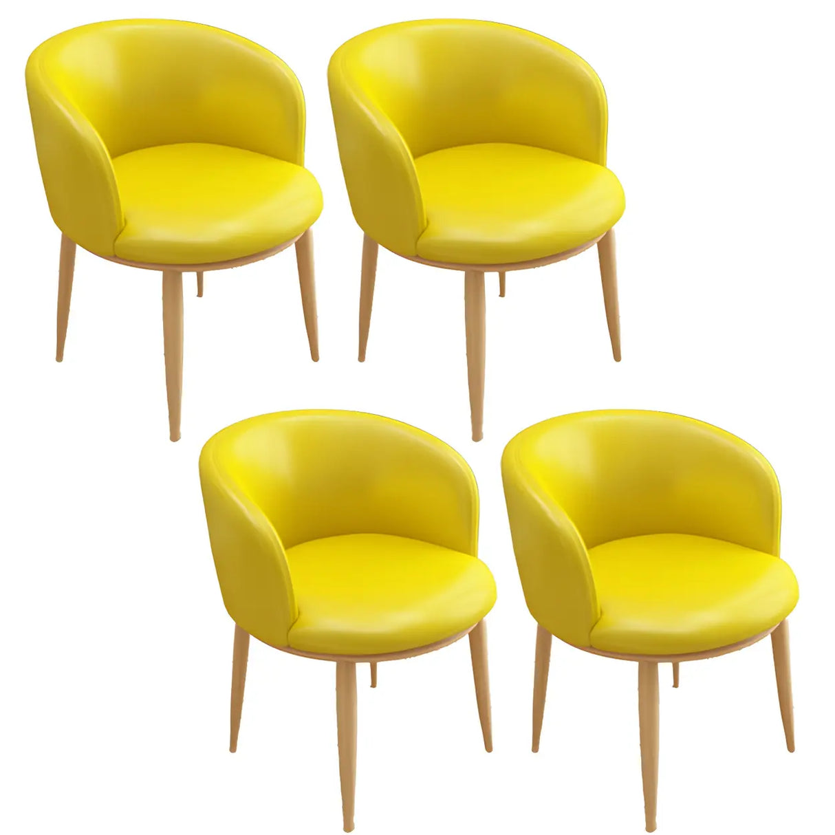 Stylish Faux Leather Home Green Compact Seat Task Chair Image - 89