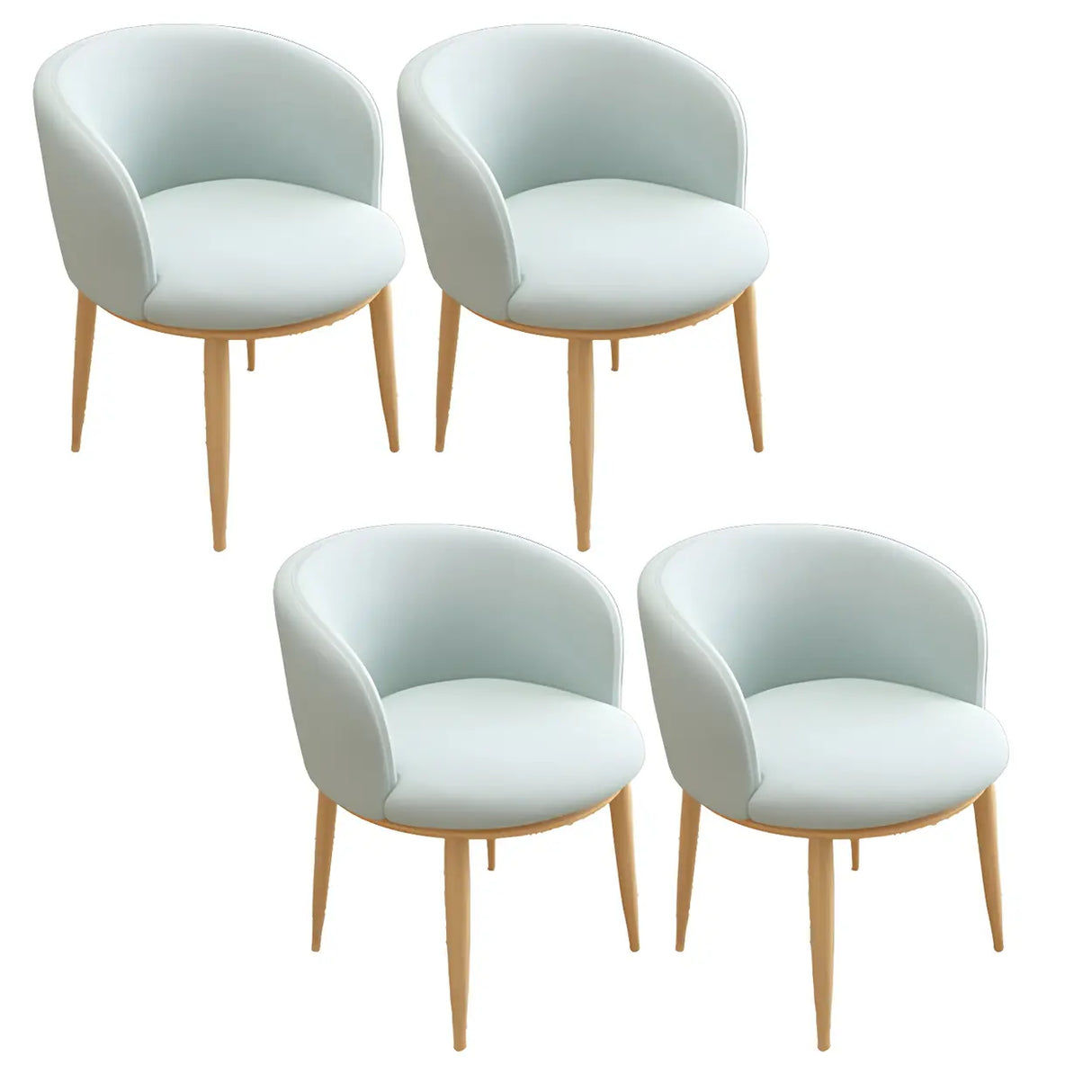 Stylish Faux Leather Home Green Compact Seat Task Chair Image - 95