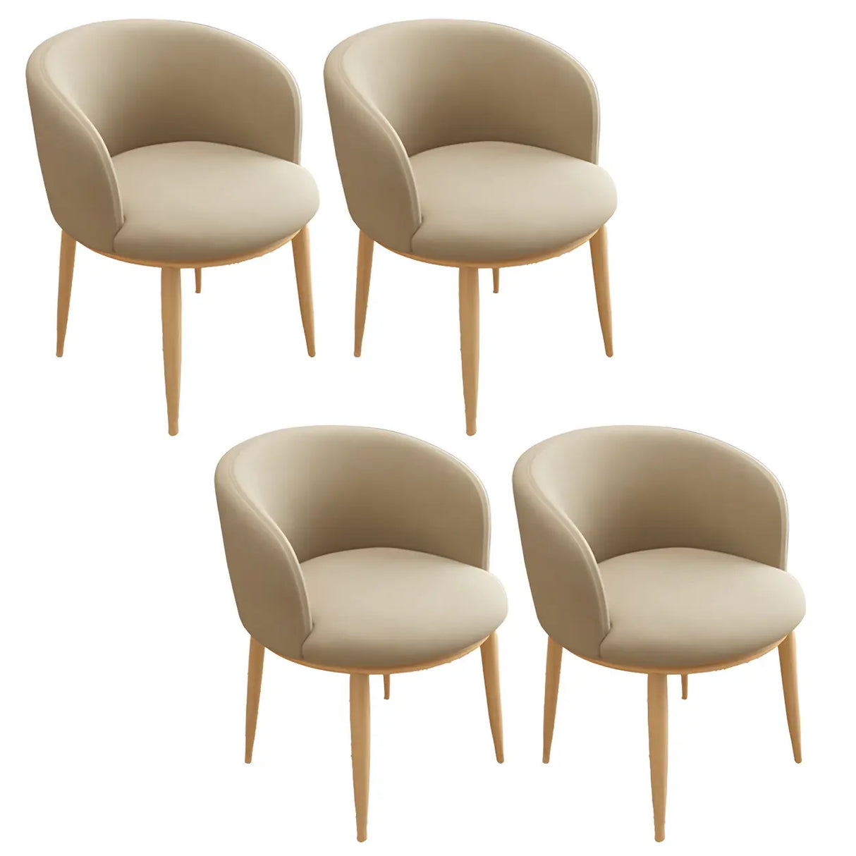 Stylish Faux Leather Home Green Compact Seat Task Chair Image - 96