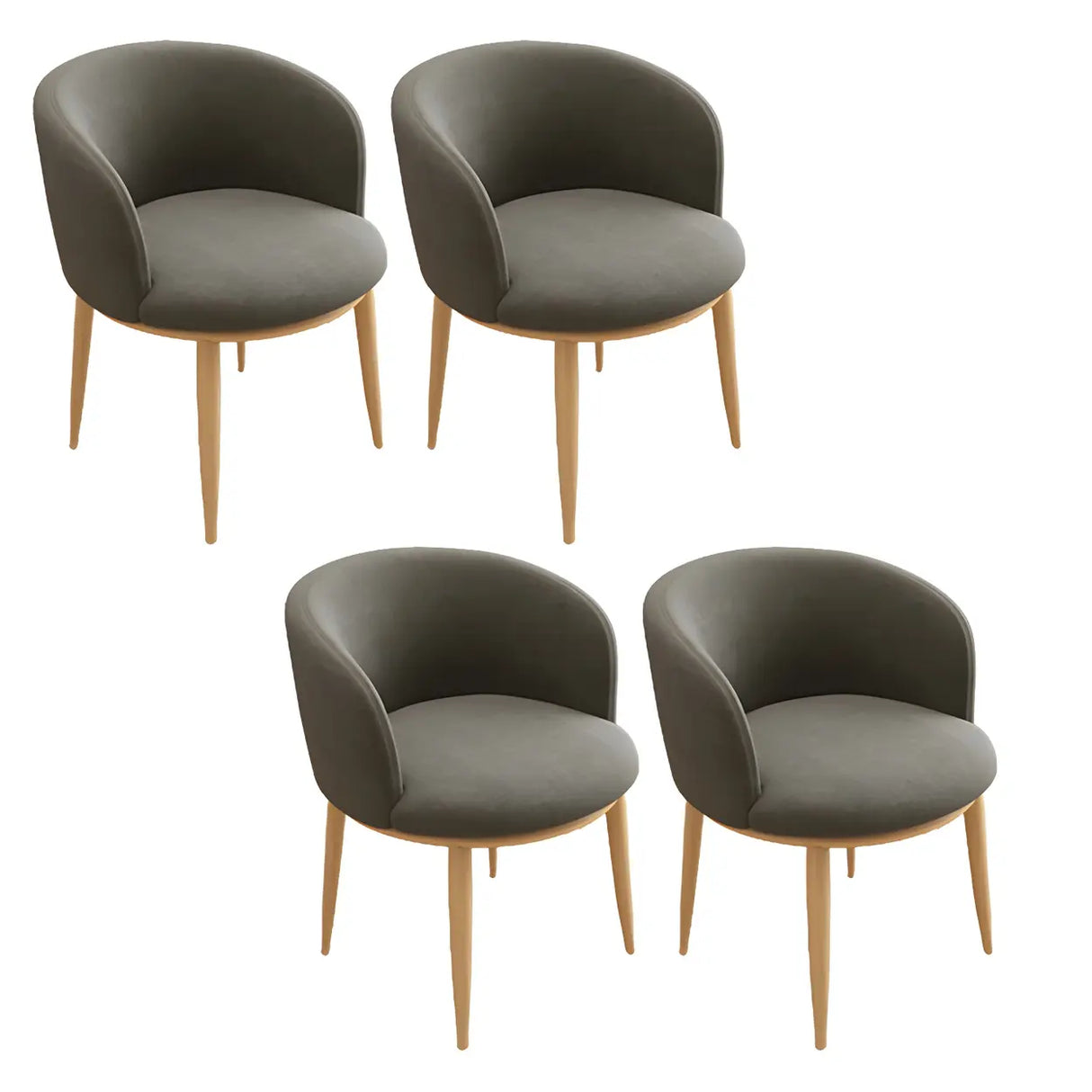 Stylish Faux Leather Home Green Compact Seat Task Chair Image - 98