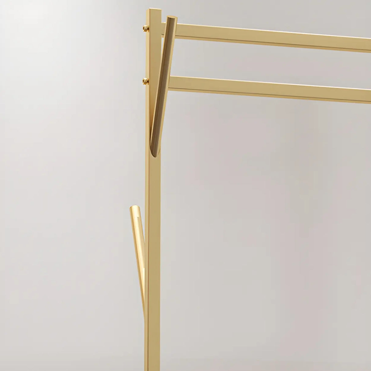 Stylish Metal Gold Large Storage Hooks Garment Coat Rack Image - 8