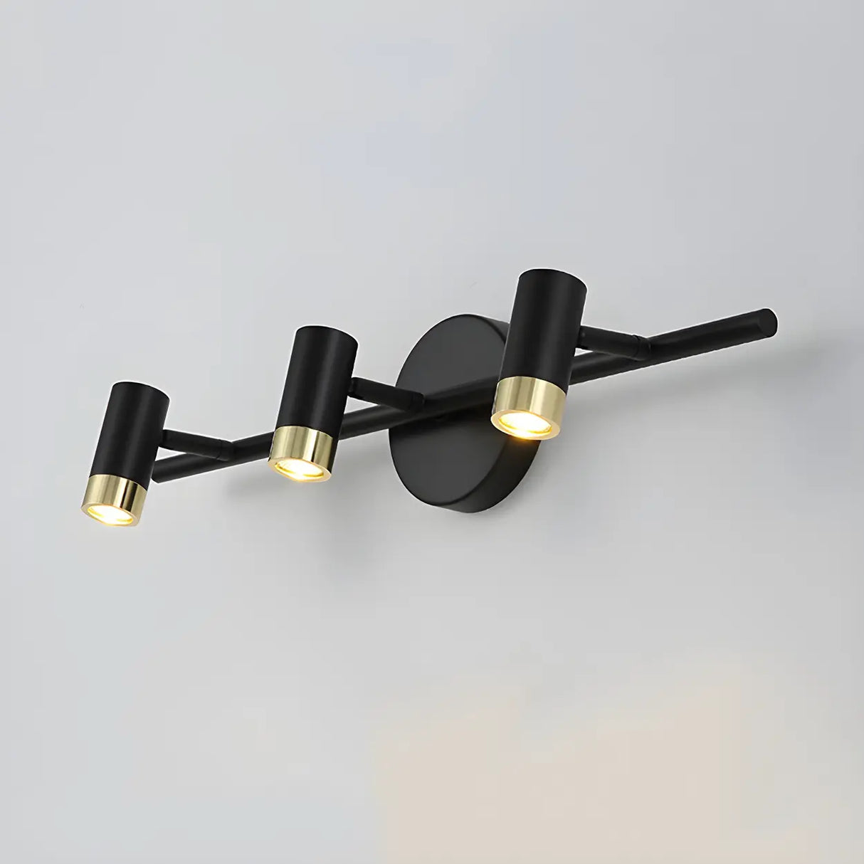 Stylish Metal Small Cylinder Bathroom Vanity Light Image - 12