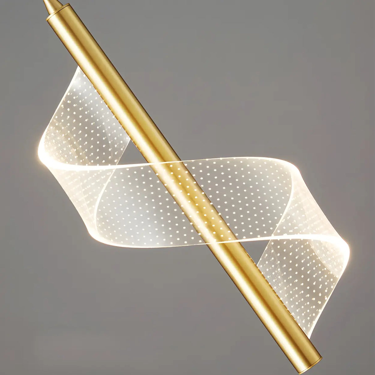 Stylish Mini Gold Spiral Dimmable LED Pendant Light Image - 10