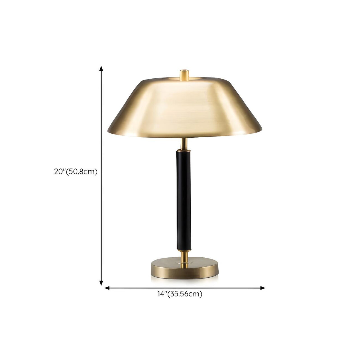 Stylish Modern Geometric Gold Bedroom Decor Table Lamp