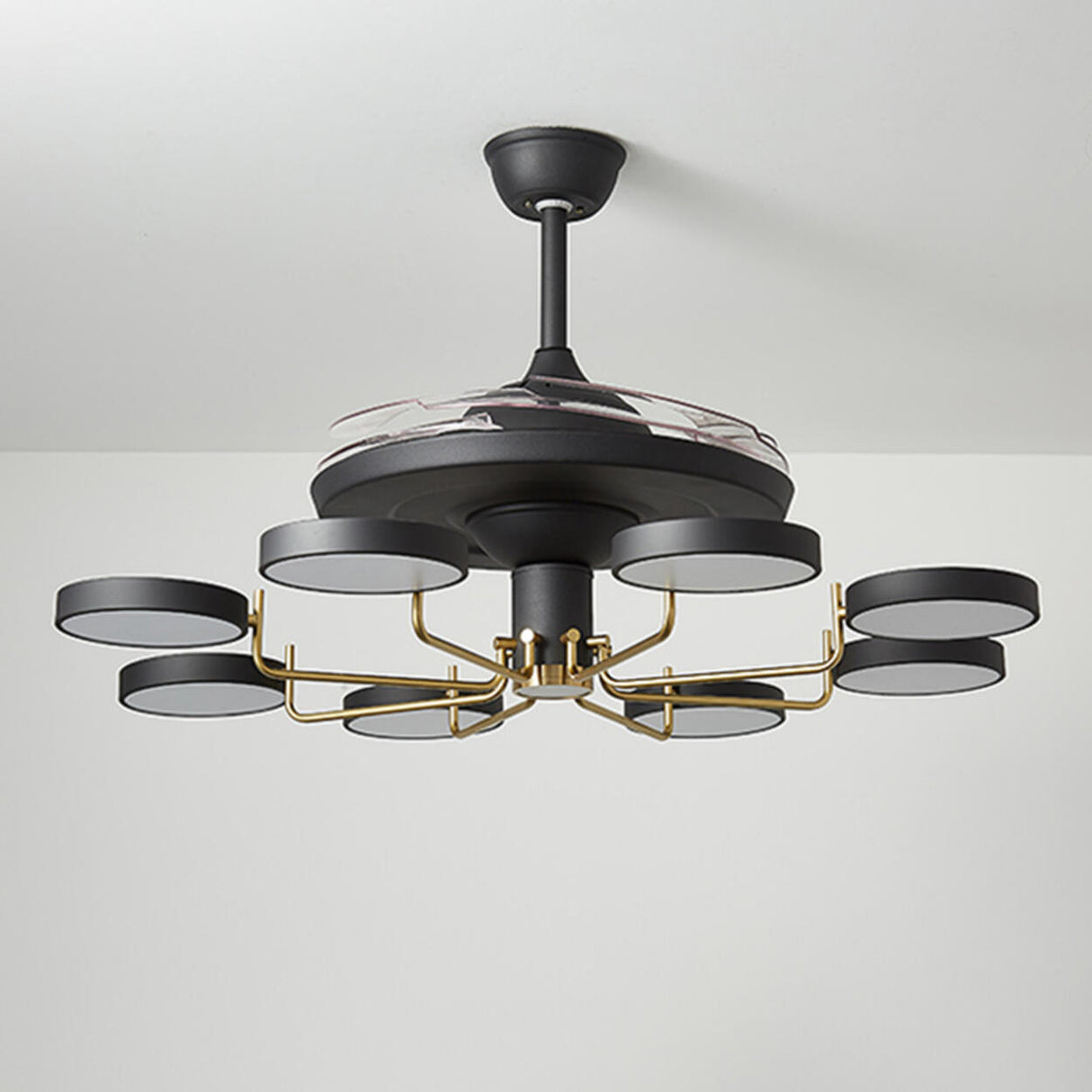 Stylish Modern Multi-Light Remote Ceiling Fan Lights Image - 10