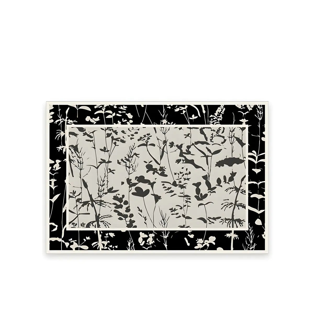 Stylish Rectangular Floral Cotton Blends Area Rug Image - 10