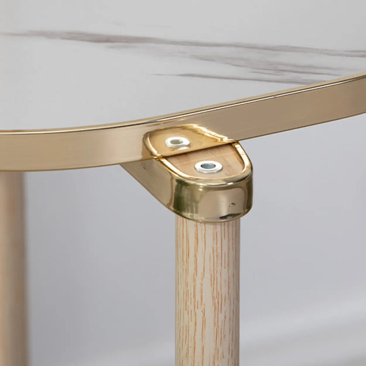 Stylish Round Wood Indoor Natural Tiered Plant Stand Image - 6