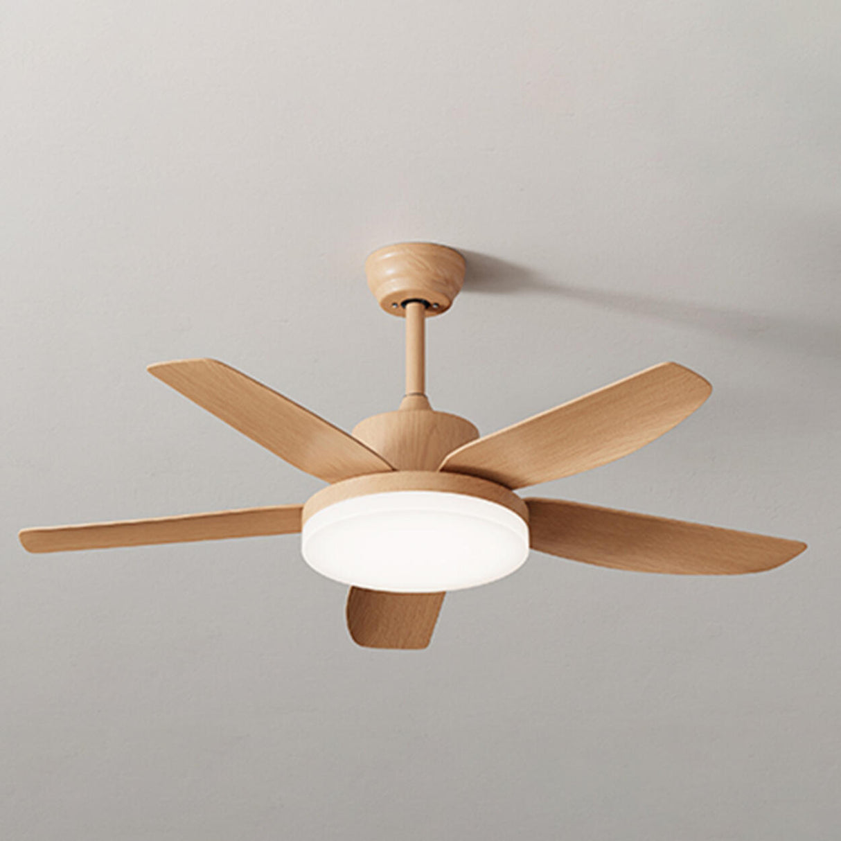 Stylish Simple Remote 3 Blade Wood Ceiling Fan Light Image - 10