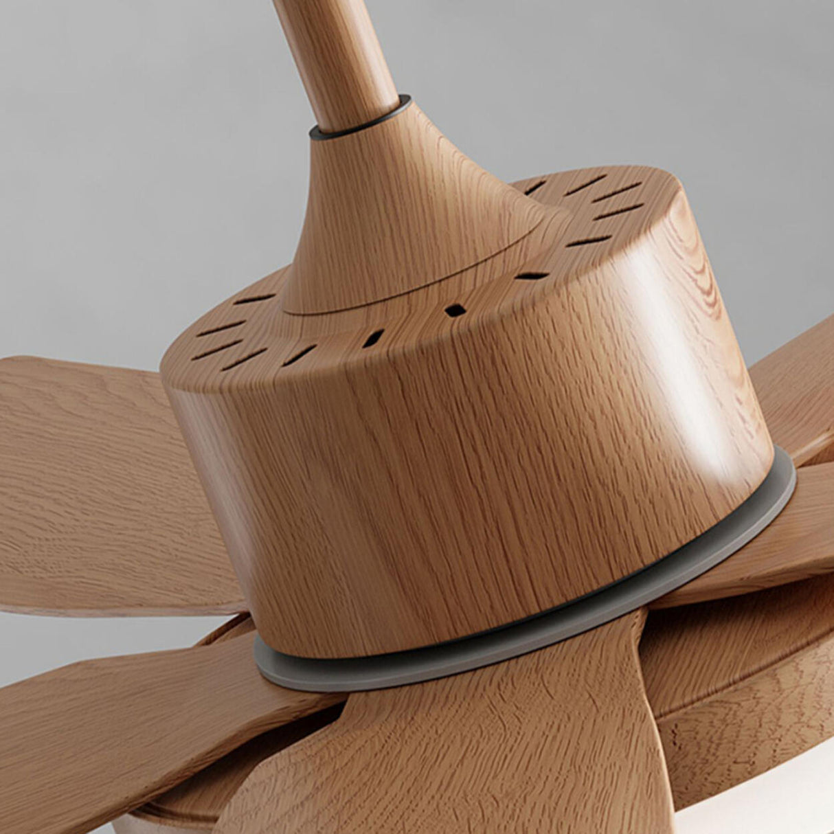 Stylish Simple Remote 3 Blade Wood Ceiling Fan Light Image - 11