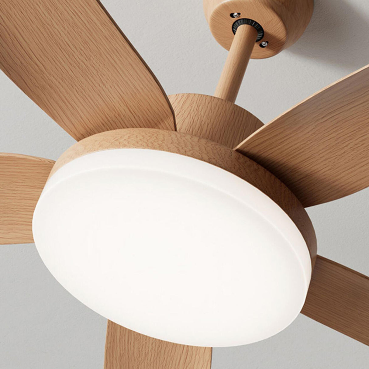 Stylish Simple Remote 3 Blade Wood Ceiling Fan Light Image - 12