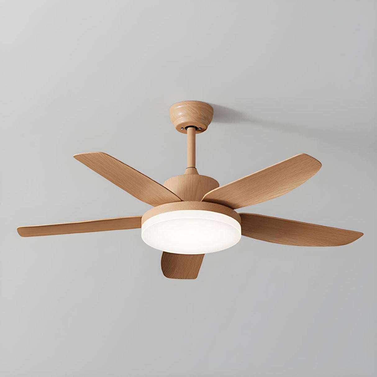 Stylish Simple Remote 3 Blade Wood Ceiling Fan Light Image - 7