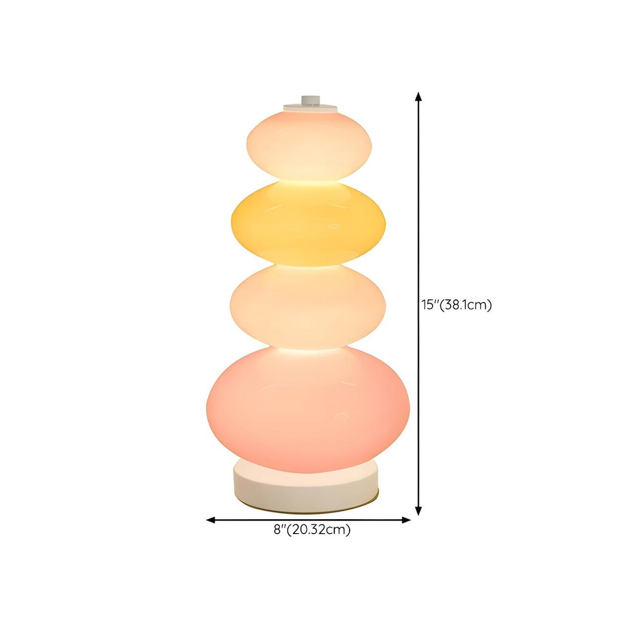 Stylish Stained Glass Pagoda Modern Bedside Table Lamp