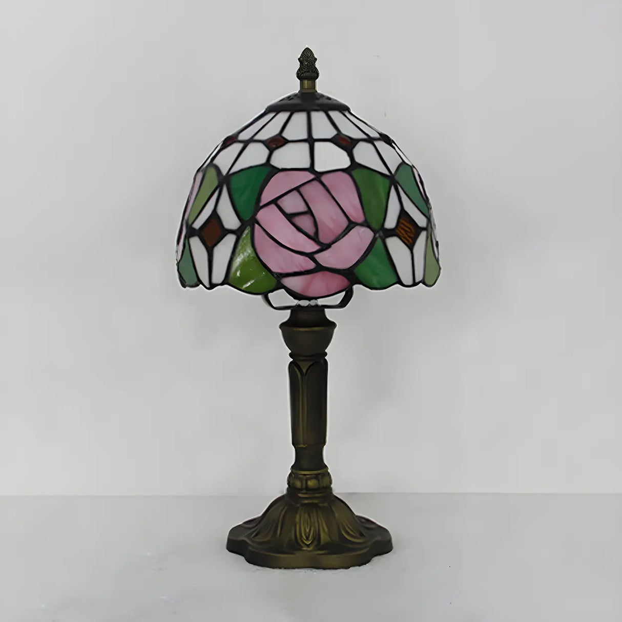 Stylish Tiffany Dome Stained Glass Decor Table Lamp Image - 18