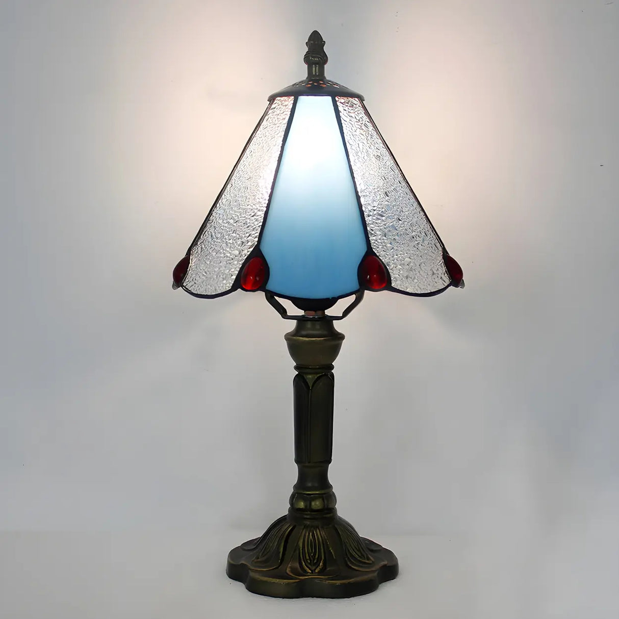 Stylish Tiffany Dome Stained Glass Decor Table Lamp Image - 21