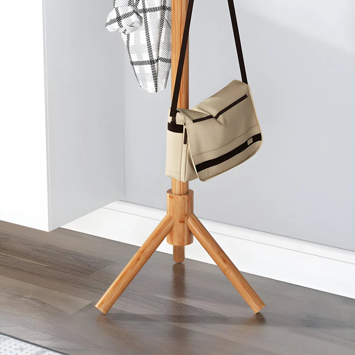 Stylish Tree Shaped Tall FreeStanding Coat Rack with Hooks Image - 11