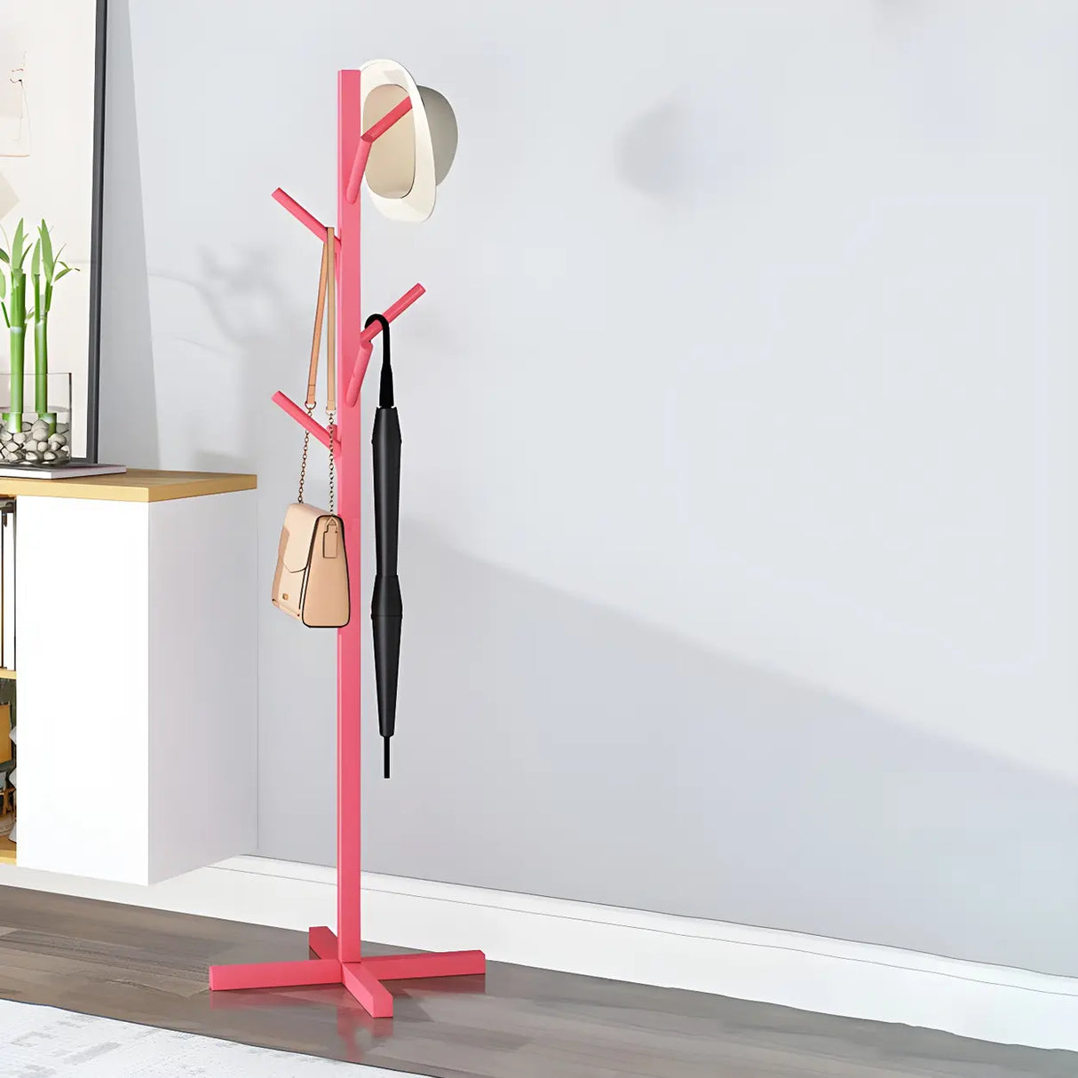 Stylish Tree Shaped Tall FreeStanding Coat Rack with Hooks Image - 13