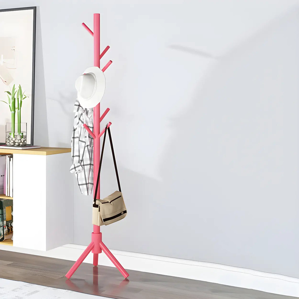 Stylish Tree Shaped Tall FreeStanding Coat Rack with Hooks Image - 16