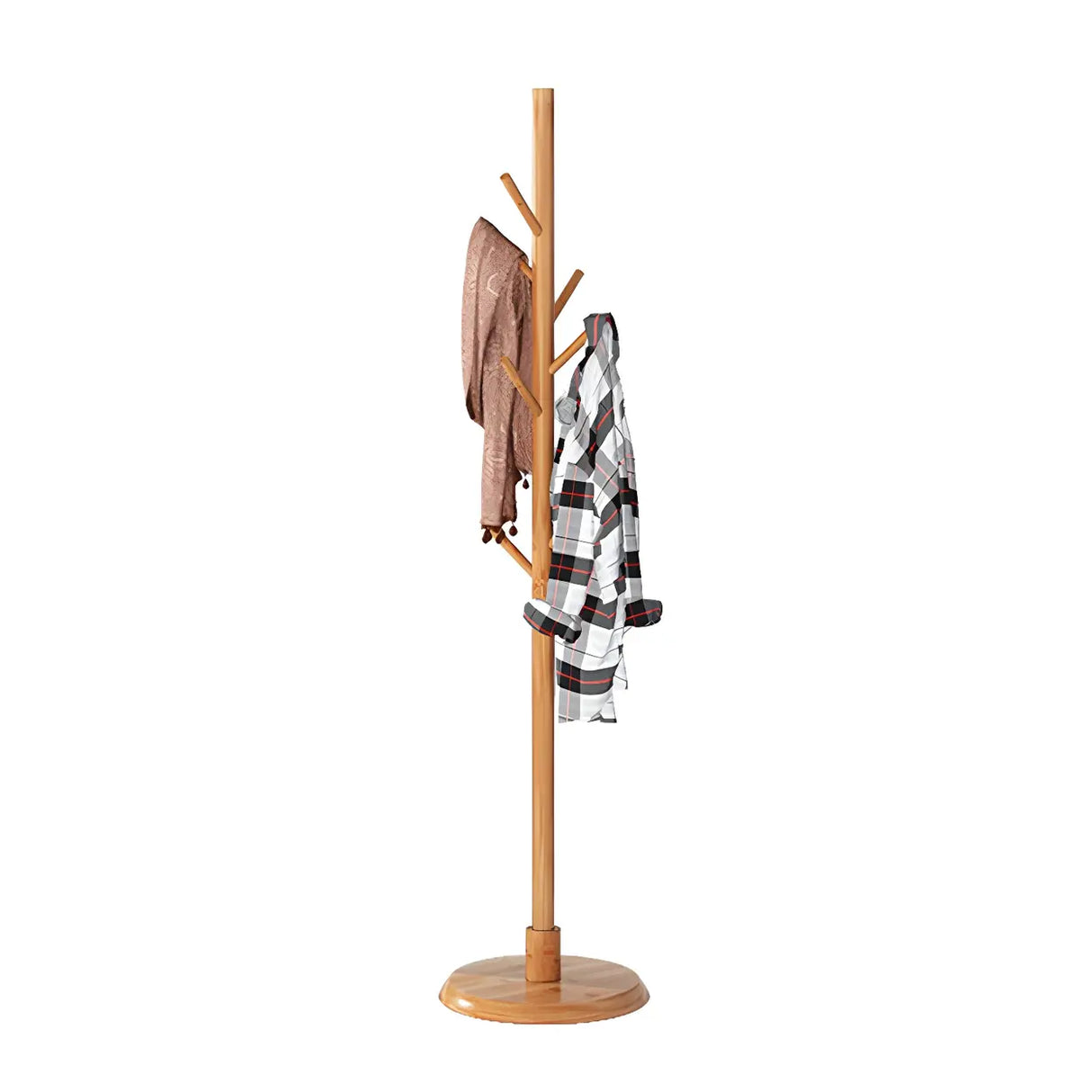 Stylish Tree Shaped Tall FreeStanding Coat Rack with Hooks Image - 19