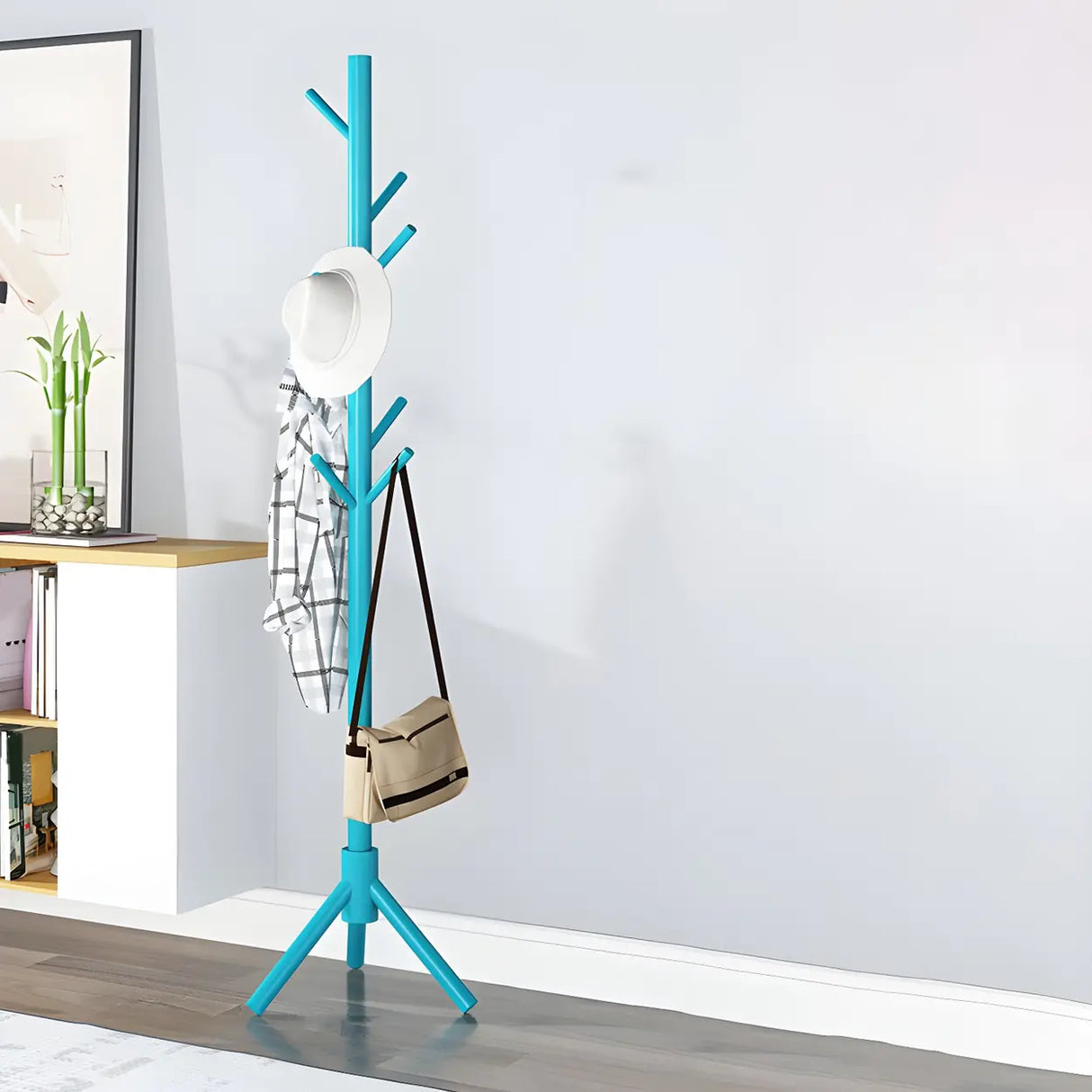 Stylish Tree Shaped Tall FreeStanding Coat Rack with Hooks Image - 2
