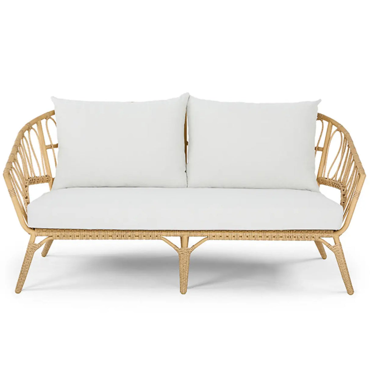 Stylish UV Resistant Outdoor Rattan Patio Conversation Set Image - 7