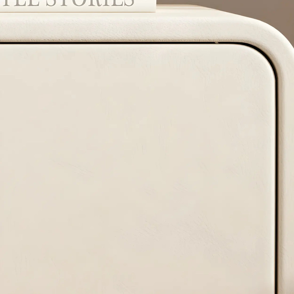 Stylish Wood Off-White Modern Two-Drawer Nightstand Image - 11