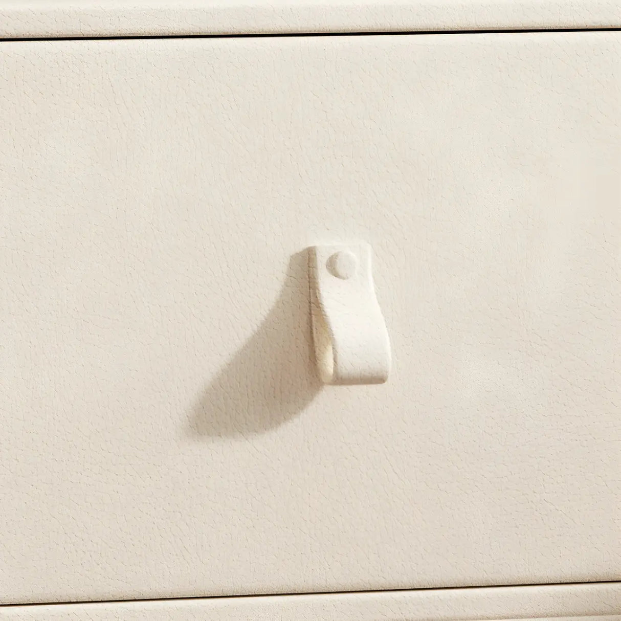 Stylish Wood Off-White Modern Two-Drawer Nightstand Image - 14