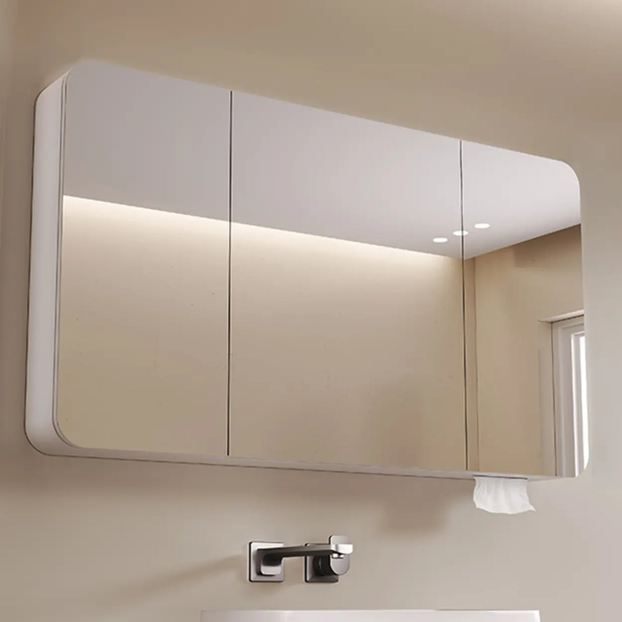 Surface Mounted Soft Close Door Hinges Medicine Cabinet Image - 2