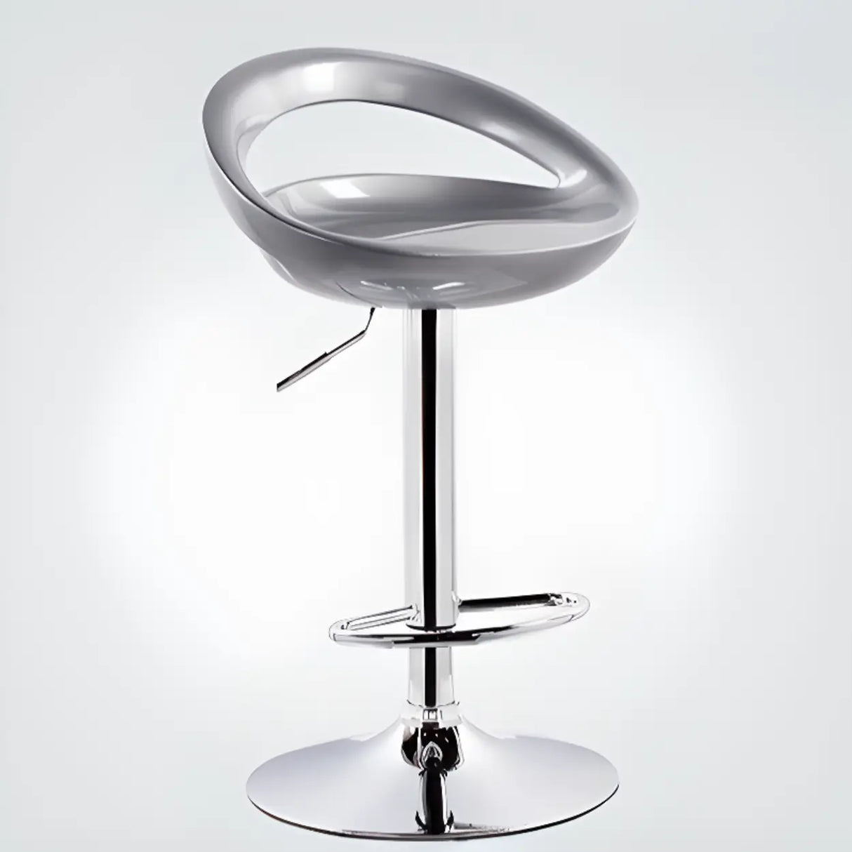 Swivel Adjustable Height Bucket Low Back Bar Stool Image - 14