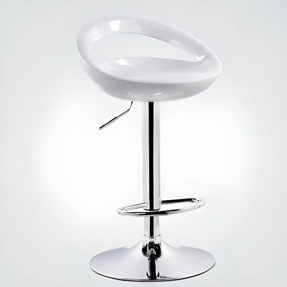 Swivel Adjustable Height Bucket Low Back Bar Stool Image - 3