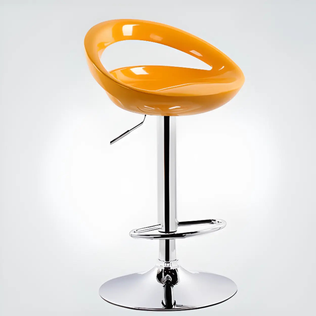 Swivel Adjustable Height Bucket Low Back Bar Stool Image - 5